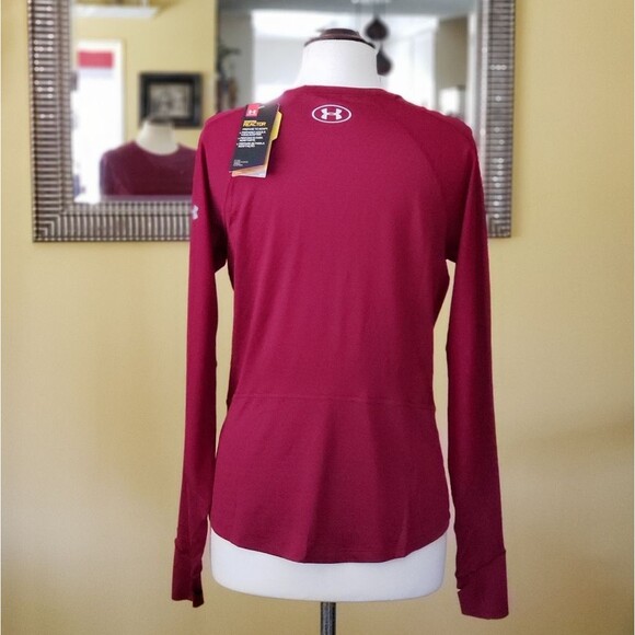 Under Armour Cold Gear Reactor Run Workout Top Large Long Sleeve Round Neck - Picture 4 of 9